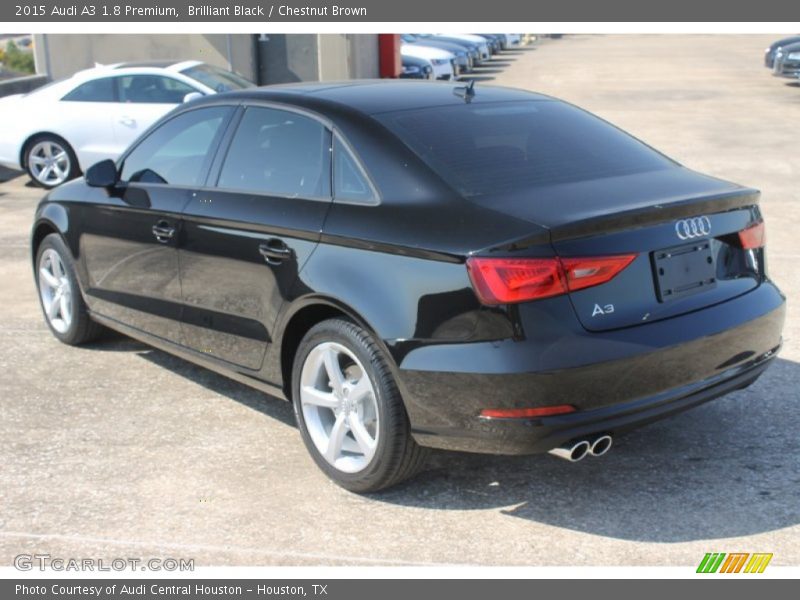 Brilliant Black / Chestnut Brown 2015 Audi A3 1.8 Premium