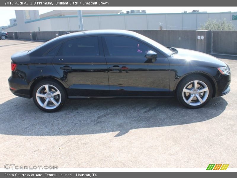 Brilliant Black / Chestnut Brown 2015 Audi A3 1.8 Premium