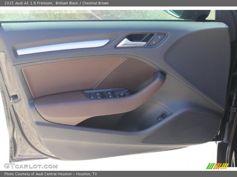 Brilliant Black / Chestnut Brown 2015 Audi A3 1.8 Premium