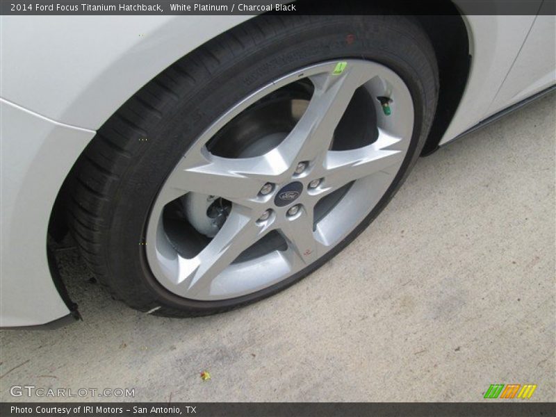 White Platinum / Charcoal Black 2014 Ford Focus Titanium Hatchback