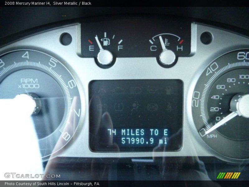 Silver Metallic / Black 2008 Mercury Mariner I4