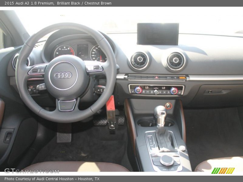 Brilliant Black / Chestnut Brown 2015 Audi A3 1.8 Premium