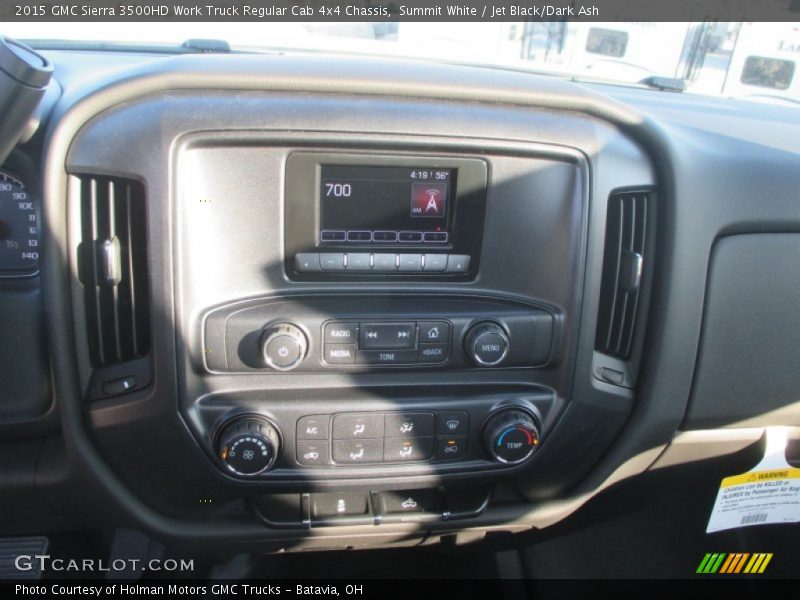 Summit White / Jet Black/Dark Ash 2015 GMC Sierra 3500HD Work Truck Regular Cab 4x4 Chassis