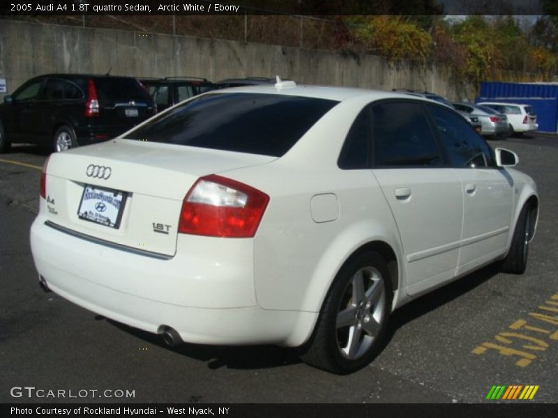 Arctic White / Ebony 2005 Audi A4 1.8T quattro Sedan