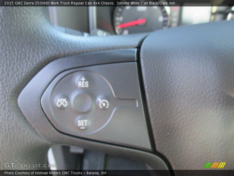 Summit White / Jet Black/Dark Ash 2015 GMC Sierra 3500HD Work Truck Regular Cab 4x4 Chassis