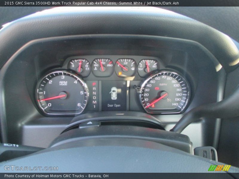 Summit White / Jet Black/Dark Ash 2015 GMC Sierra 3500HD Work Truck Regular Cab 4x4 Chassis