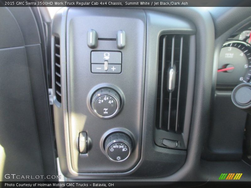 Summit White / Jet Black/Dark Ash 2015 GMC Sierra 3500HD Work Truck Regular Cab 4x4 Chassis