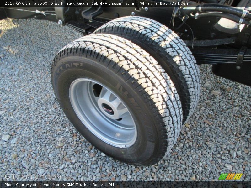 Summit White / Jet Black/Dark Ash 2015 GMC Sierra 3500HD Work Truck Regular Cab 4x4 Chassis