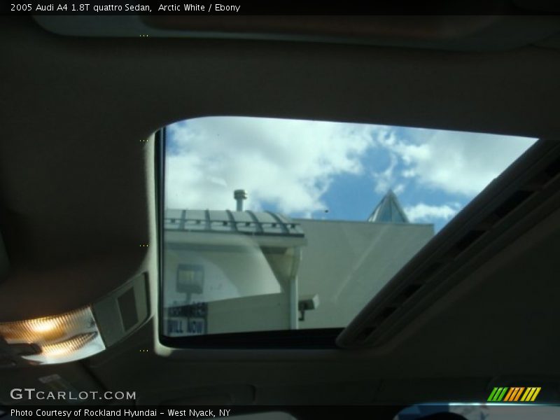 Arctic White / Ebony 2005 Audi A4 1.8T quattro Sedan