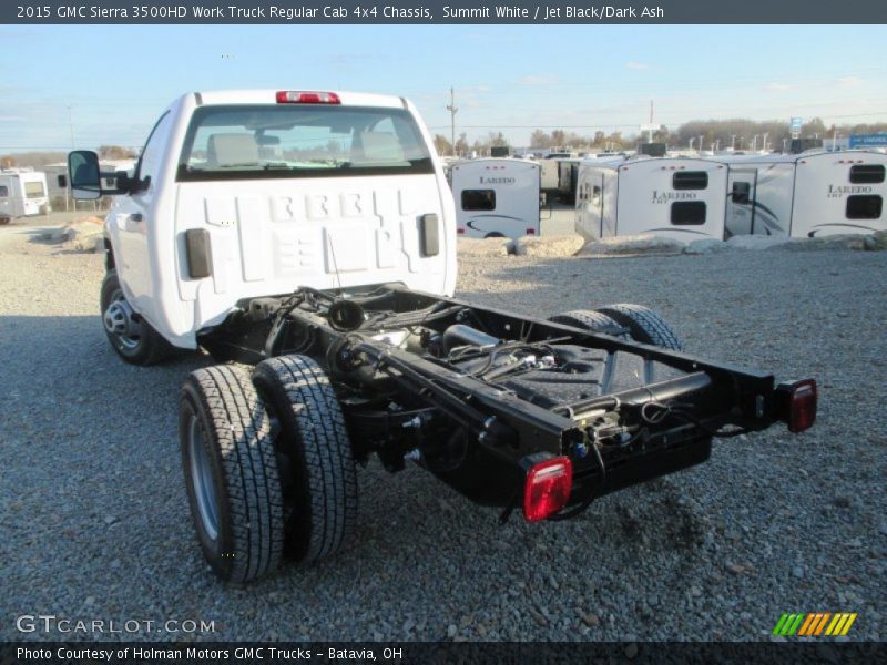 Summit White / Jet Black/Dark Ash 2015 GMC Sierra 3500HD Work Truck Regular Cab 4x4 Chassis