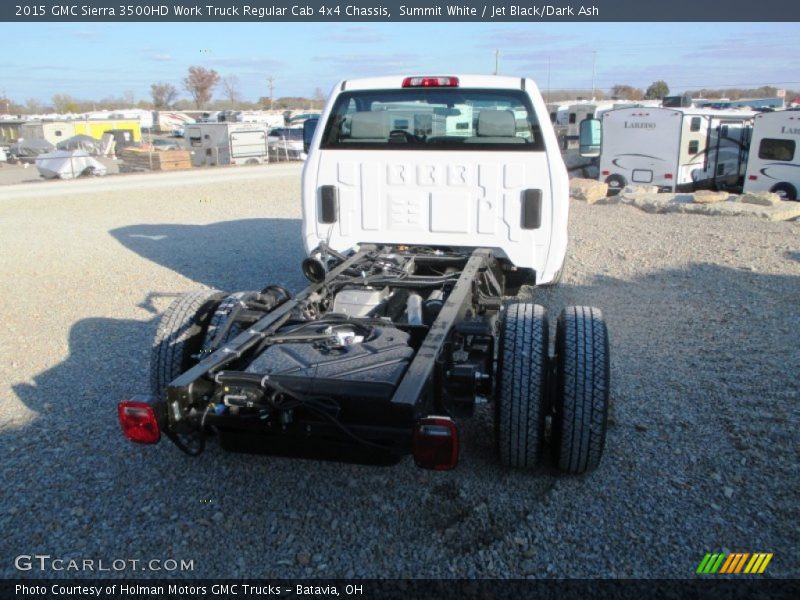 Summit White / Jet Black/Dark Ash 2015 GMC Sierra 3500HD Work Truck Regular Cab 4x4 Chassis