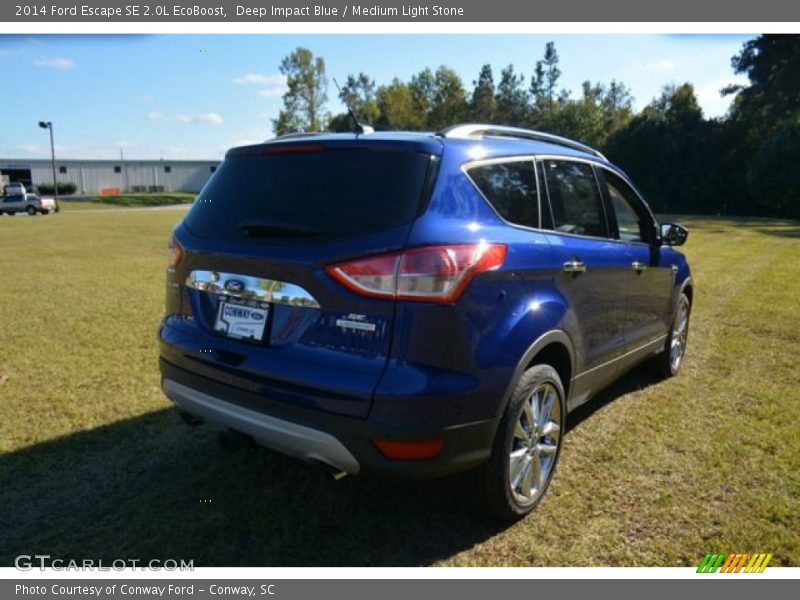 Deep Impact Blue / Medium Light Stone 2014 Ford Escape SE 2.0L EcoBoost