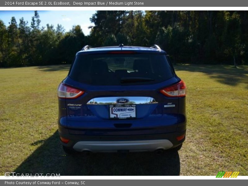 Deep Impact Blue / Medium Light Stone 2014 Ford Escape SE 2.0L EcoBoost