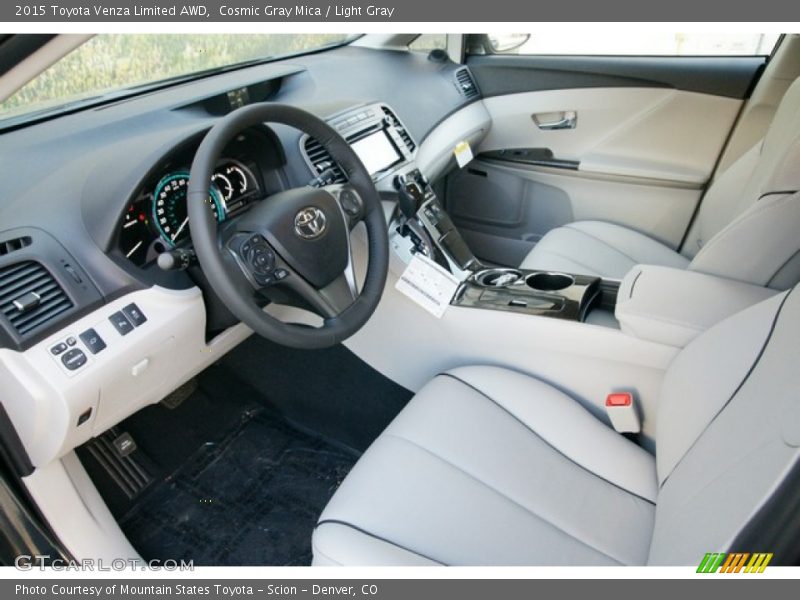 Cosmic Gray Mica / Light Gray 2015 Toyota Venza Limited AWD