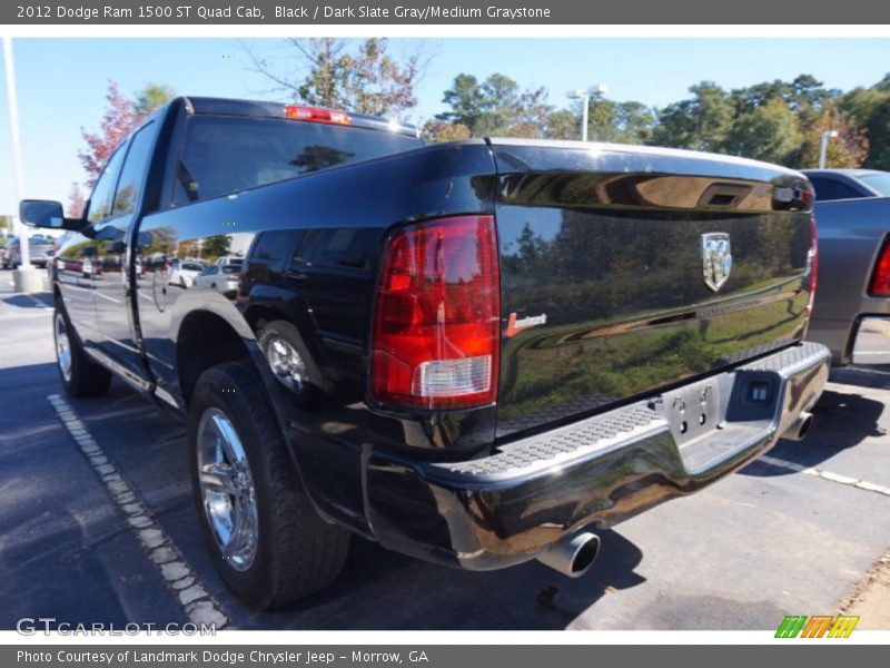 Black / Dark Slate Gray/Medium Graystone 2012 Dodge Ram 1500 ST Quad Cab