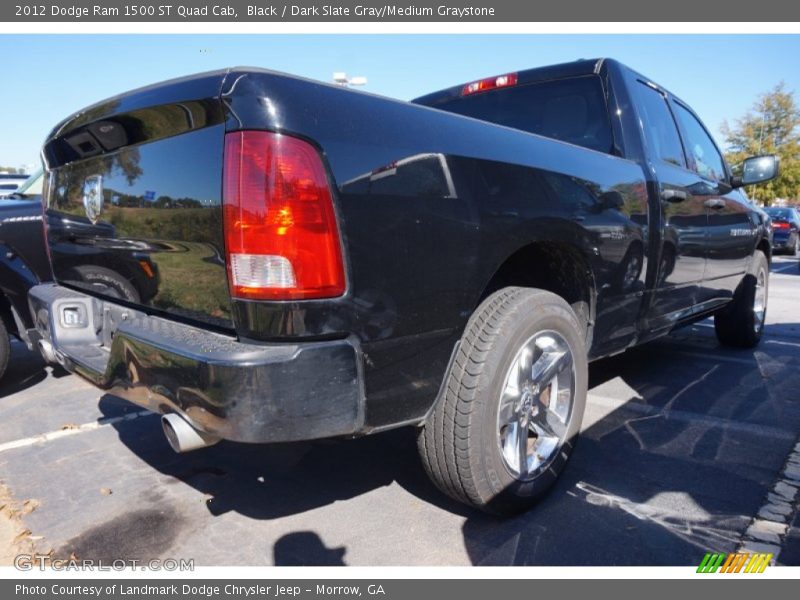 Black / Dark Slate Gray/Medium Graystone 2012 Dodge Ram 1500 ST Quad Cab