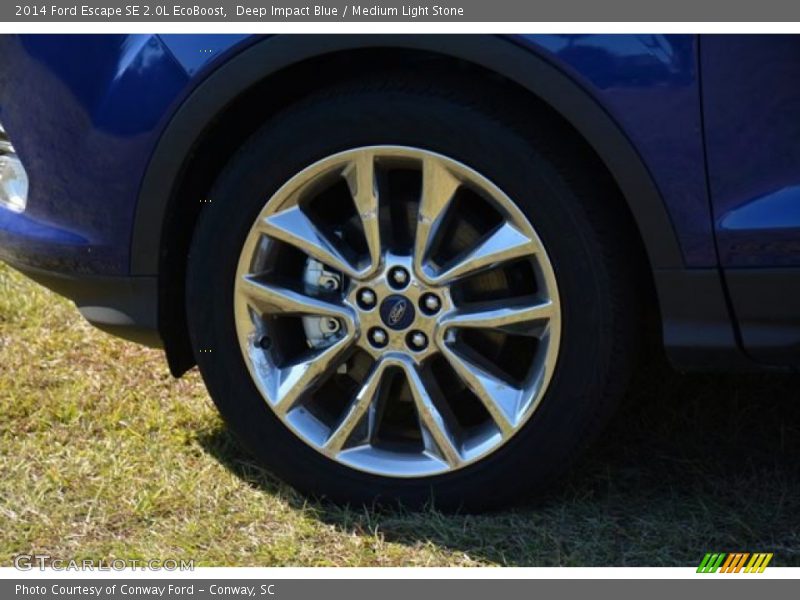 Deep Impact Blue / Medium Light Stone 2014 Ford Escape SE 2.0L EcoBoost