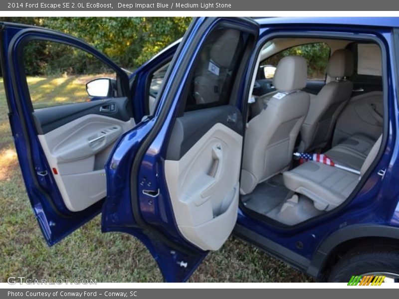 Deep Impact Blue / Medium Light Stone 2014 Ford Escape SE 2.0L EcoBoost