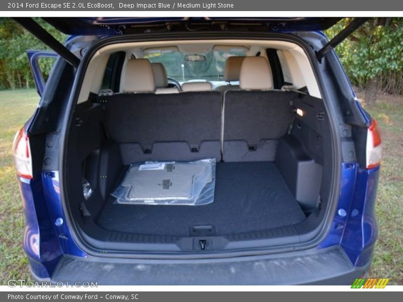 Deep Impact Blue / Medium Light Stone 2014 Ford Escape SE 2.0L EcoBoost