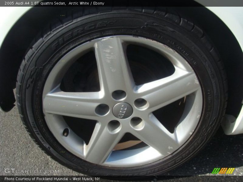 Arctic White / Ebony 2005 Audi A4 1.8T quattro Sedan