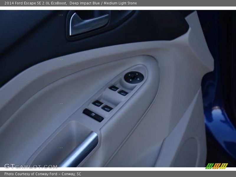 Deep Impact Blue / Medium Light Stone 2014 Ford Escape SE 2.0L EcoBoost