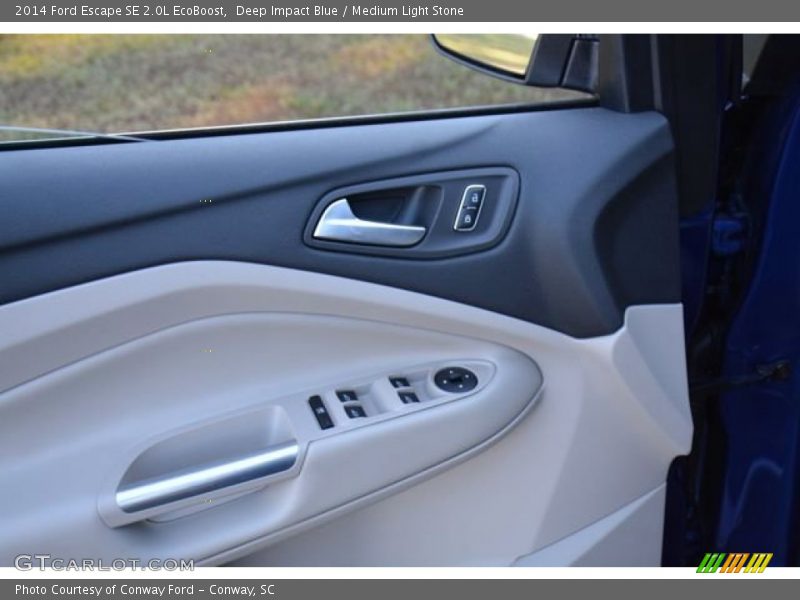 Deep Impact Blue / Medium Light Stone 2014 Ford Escape SE 2.0L EcoBoost