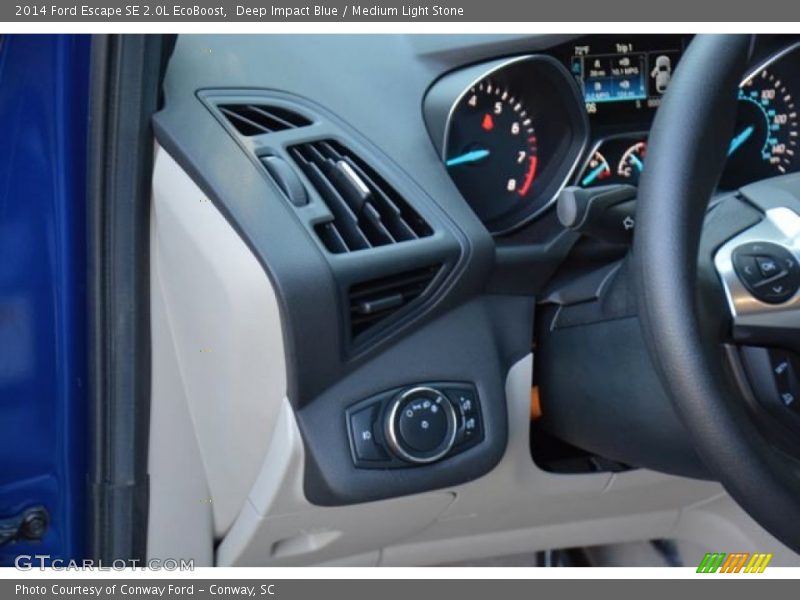 Deep Impact Blue / Medium Light Stone 2014 Ford Escape SE 2.0L EcoBoost
