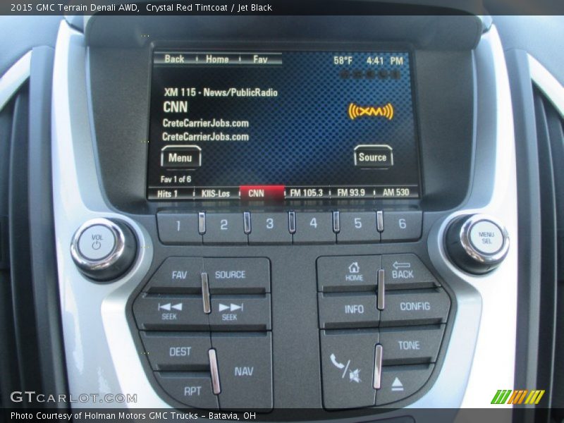 Crystal Red Tintcoat / Jet Black 2015 GMC Terrain Denali AWD