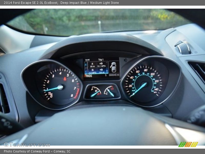 Deep Impact Blue / Medium Light Stone 2014 Ford Escape SE 2.0L EcoBoost