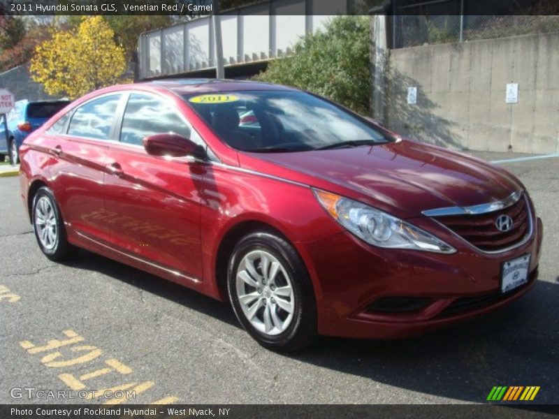 Venetian Red / Camel 2011 Hyundai Sonata GLS