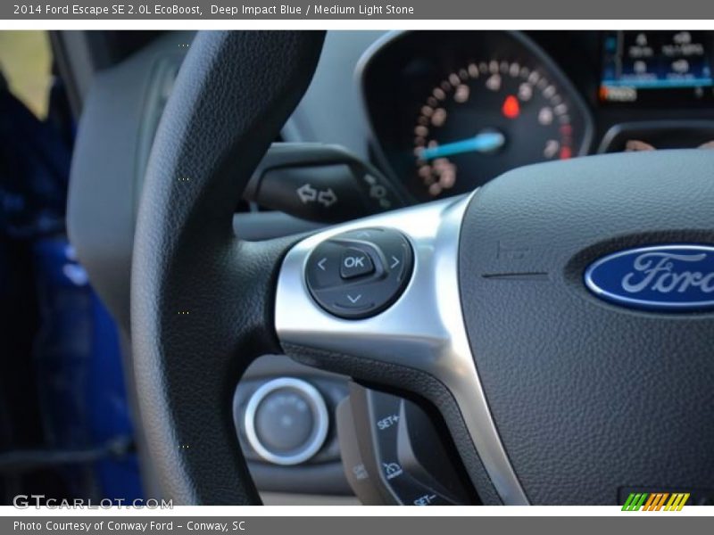 Deep Impact Blue / Medium Light Stone 2014 Ford Escape SE 2.0L EcoBoost