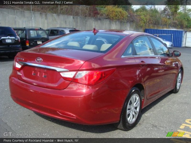 Venetian Red / Camel 2011 Hyundai Sonata GLS