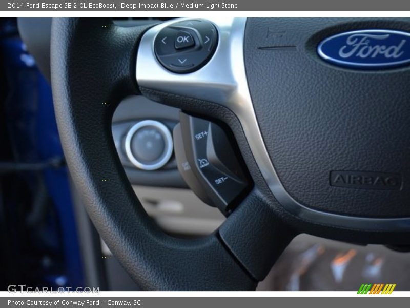 Deep Impact Blue / Medium Light Stone 2014 Ford Escape SE 2.0L EcoBoost