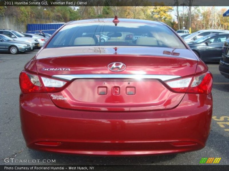 Venetian Red / Camel 2011 Hyundai Sonata GLS