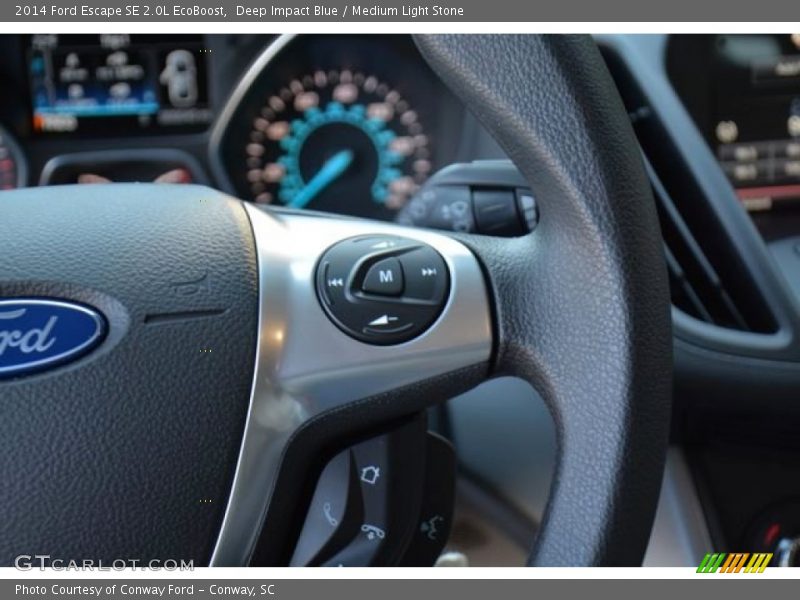 Deep Impact Blue / Medium Light Stone 2014 Ford Escape SE 2.0L EcoBoost