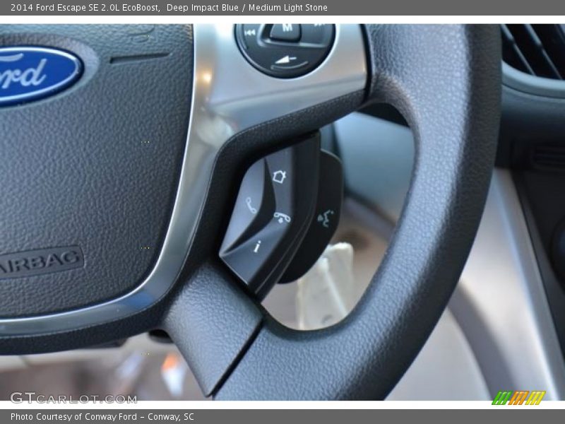 Deep Impact Blue / Medium Light Stone 2014 Ford Escape SE 2.0L EcoBoost