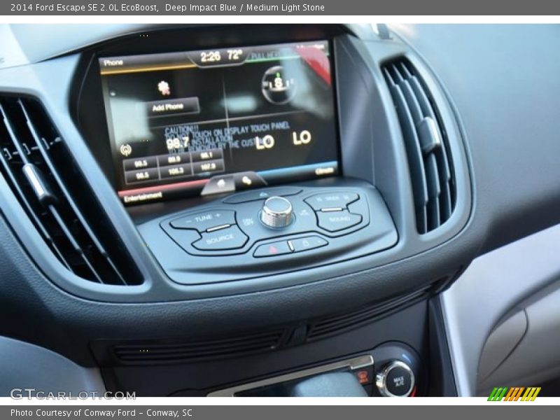 Deep Impact Blue / Medium Light Stone 2014 Ford Escape SE 2.0L EcoBoost