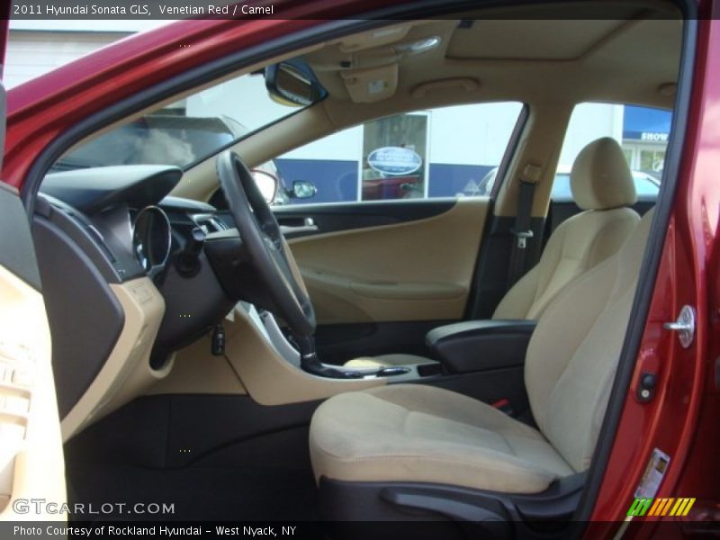 Venetian Red / Camel 2011 Hyundai Sonata GLS