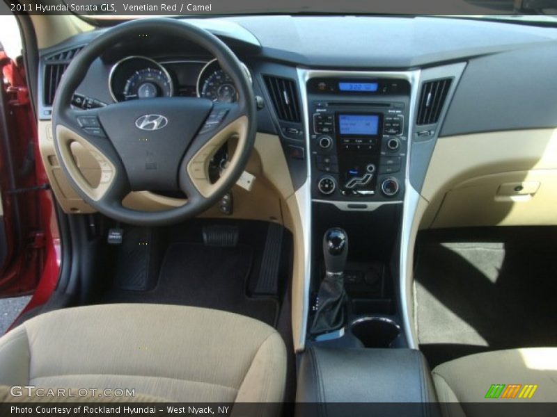 Venetian Red / Camel 2011 Hyundai Sonata GLS