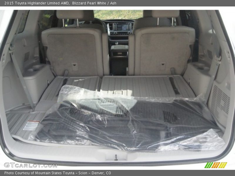 Blizzard Pearl White / Ash 2015 Toyota Highlander Limited AWD