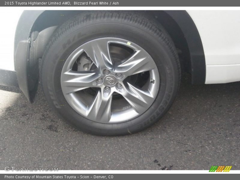 Blizzard Pearl White / Ash 2015 Toyota Highlander Limited AWD
