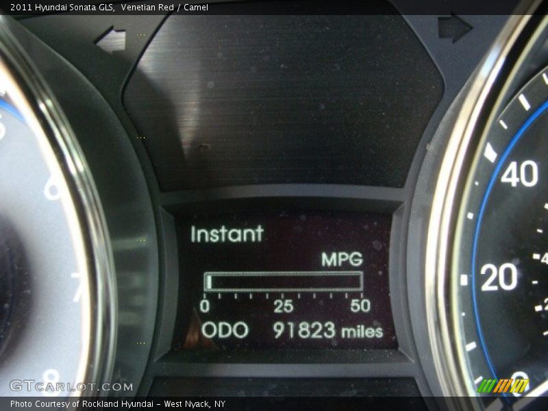 Venetian Red / Camel 2011 Hyundai Sonata GLS