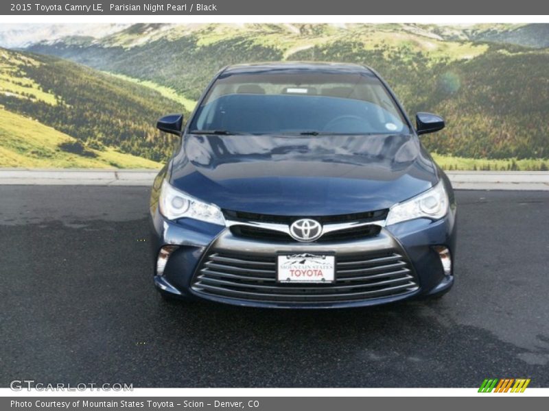 Parisian Night Pearl / Black 2015 Toyota Camry LE