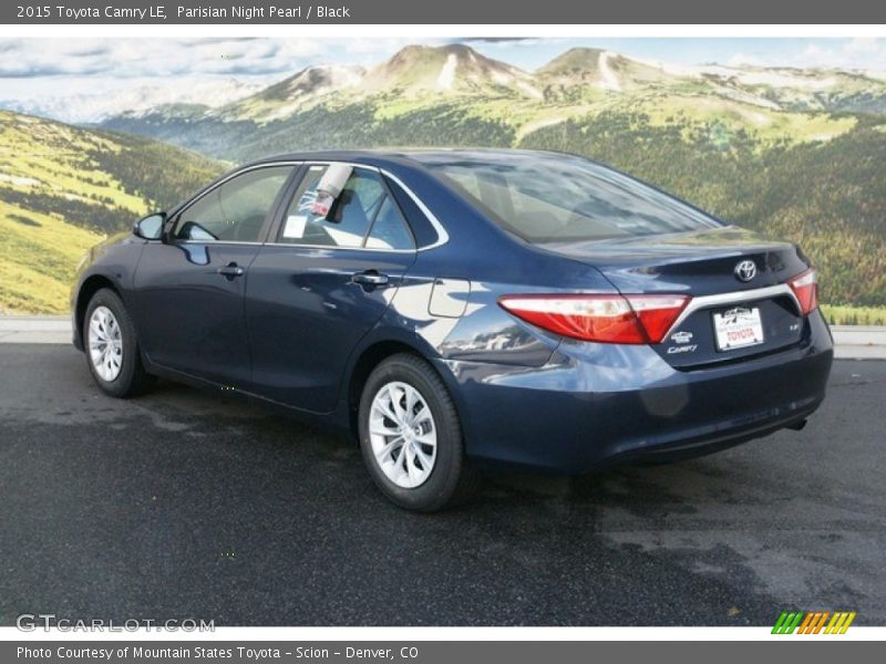 Parisian Night Pearl / Black 2015 Toyota Camry LE