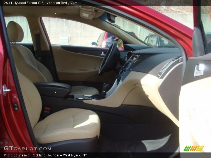 Venetian Red / Camel 2011 Hyundai Sonata GLS