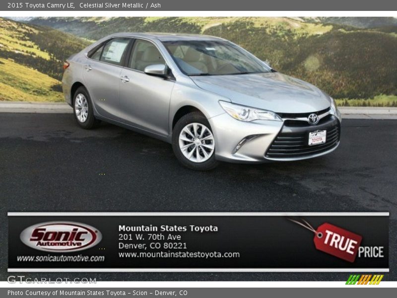 Celestial Silver Metallic / Ash 2015 Toyota Camry LE