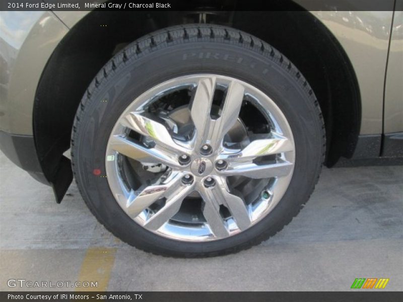 Mineral Gray / Charcoal Black 2014 Ford Edge Limited