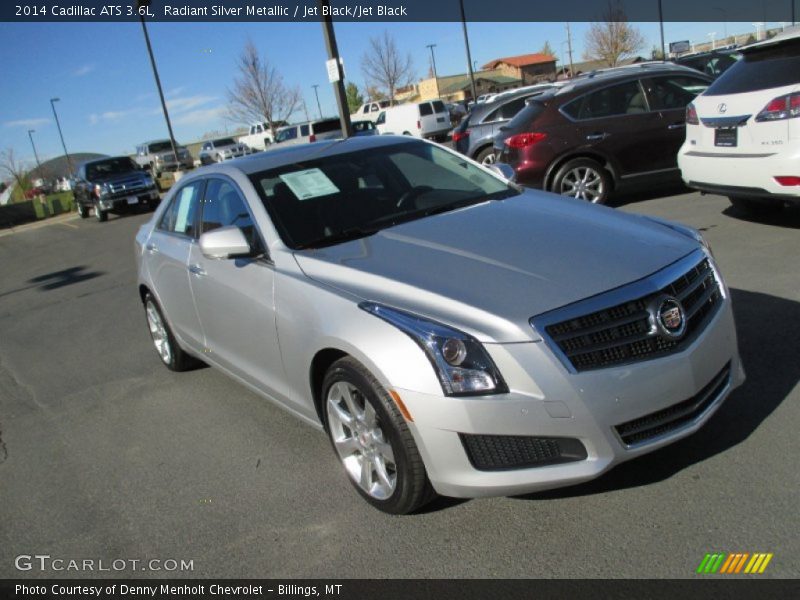 Radiant Silver Metallic / Jet Black/Jet Black 2014 Cadillac ATS 3.6L