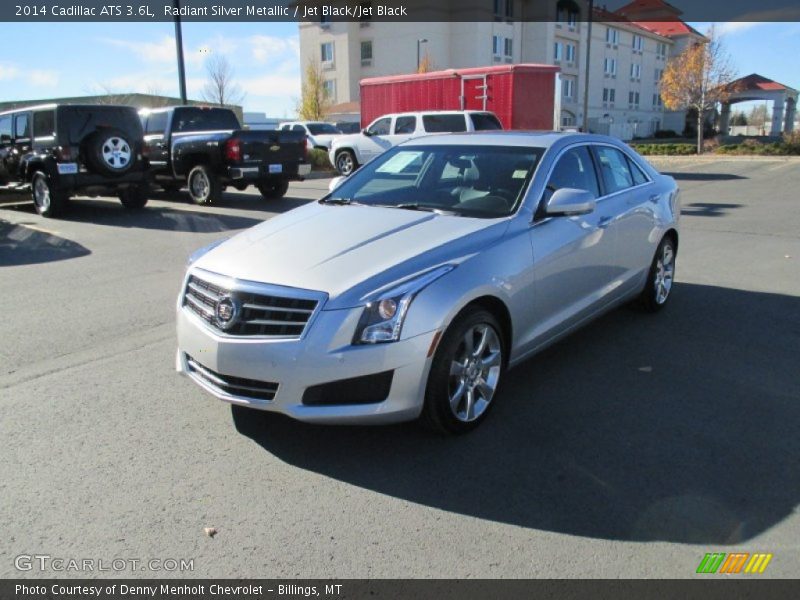 Radiant Silver Metallic / Jet Black/Jet Black 2014 Cadillac ATS 3.6L