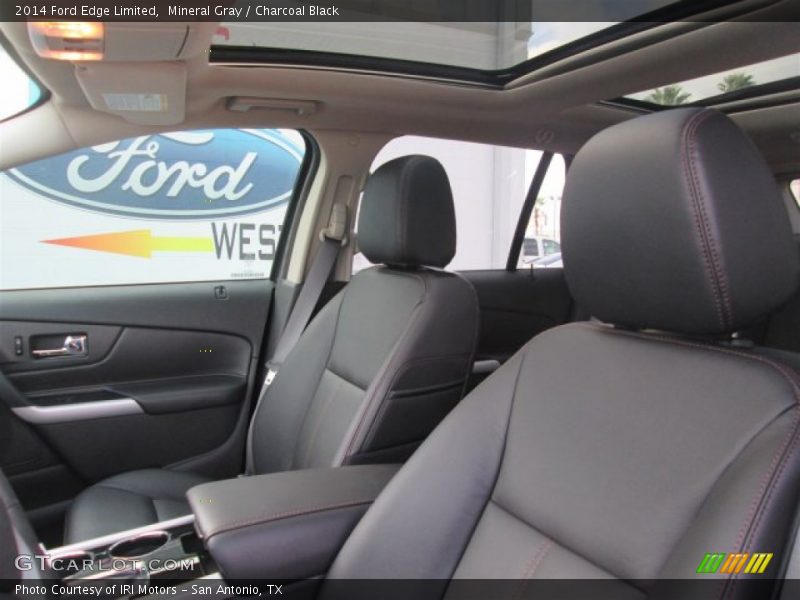 Mineral Gray / Charcoal Black 2014 Ford Edge Limited